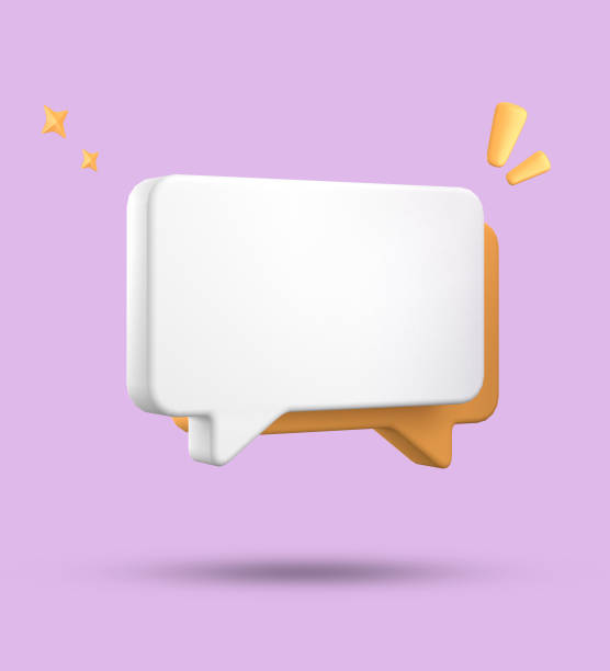 istock 3d rendering of speech bubble, 3D pastel chat icon set. Set of 3d speak bubble. 1740194874
