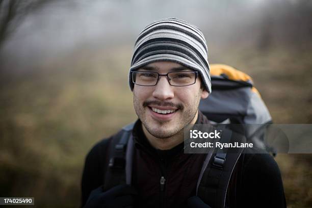 Traditional Backpackers Young Ethnic Backpacker In The Woods Stock Photo - Download Image Now ...