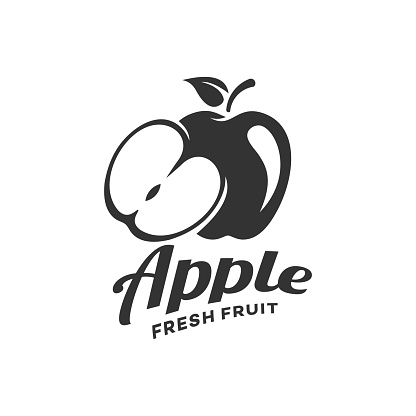 fresh apple logo vector template illustration