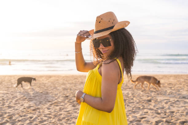 istock Attractive young woman spending some time at the beach 1740294713