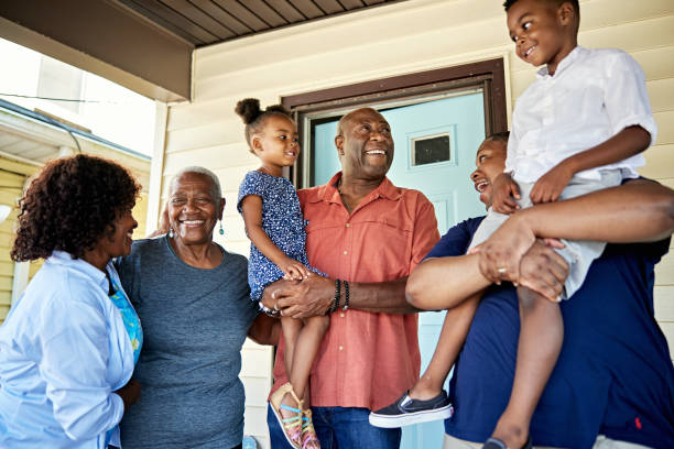 Multi-generation Black family reunion