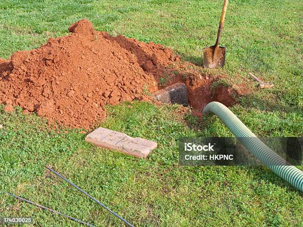 Open Septic Tank In Yard While Bring Pumped Out Stock Photo - Download Image Now - Septic Tank, Water Pump, Poisonous