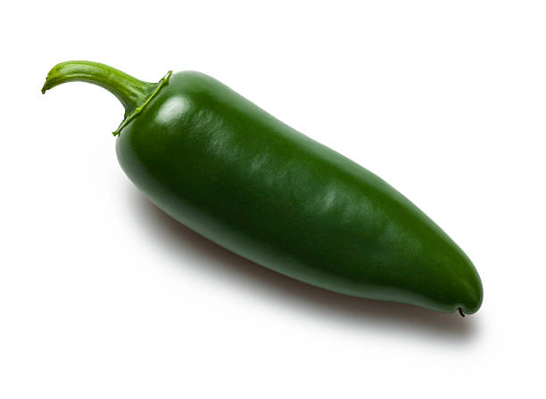 verde, jalapeño - vegies green chili pepper pepper - fotografias e filmes do acervo