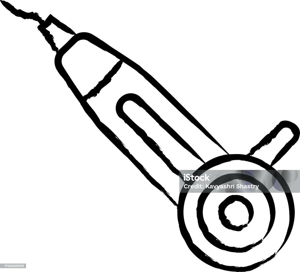 Sander Vector Sander Hand Drawn Vector Illustration Stock Illustration - Download ...