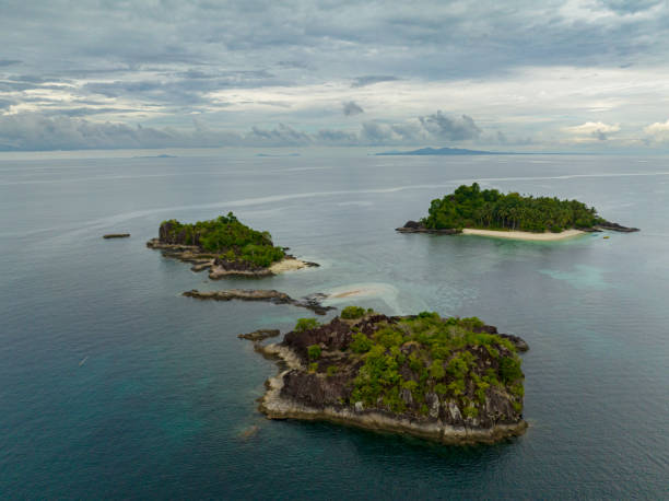 Islands in Zamboanga del Sur. Philippines. Once Islas with white beach in Zamboanga. Mindanao, Philippines. Seascape. zamboanga del sur stock pictures, royalty-free photos & images