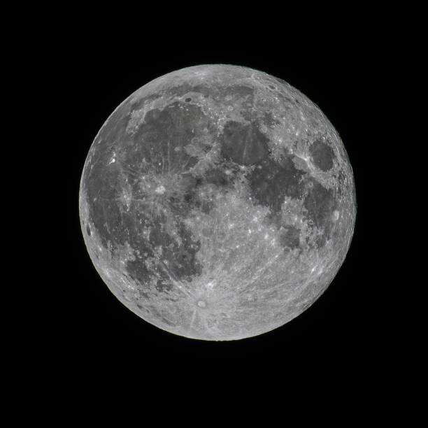 istock Illuminated full moon visible against the backdrop of a star-filled night sky 1740380577