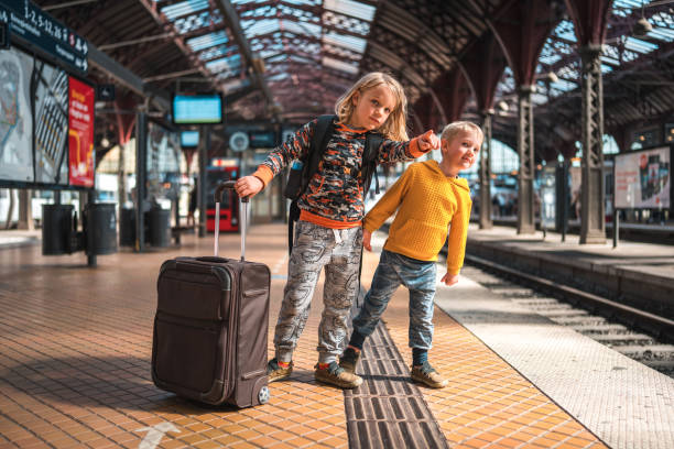 istock Brothers Await Train in Copenhagen 1740425998