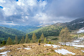 Nockberge nature reserve landscape in Carinthia