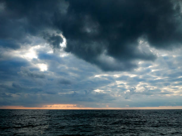 istock Beautiful evening cloudscape over the sea 1740454438