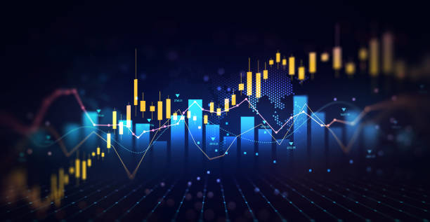 istock Development graph profit and investment.Digital financial chart indicators, stock market business and exchange financial growth graph. 1740487621