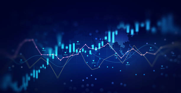 istock Development graph profit and investment.Digital financial chart indicators, stock market business and exchange financial growth graph. 1740487664
