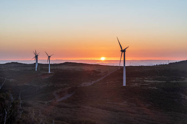 istock Sunset from Bica da Cana hill summit in Madeira 1740503667