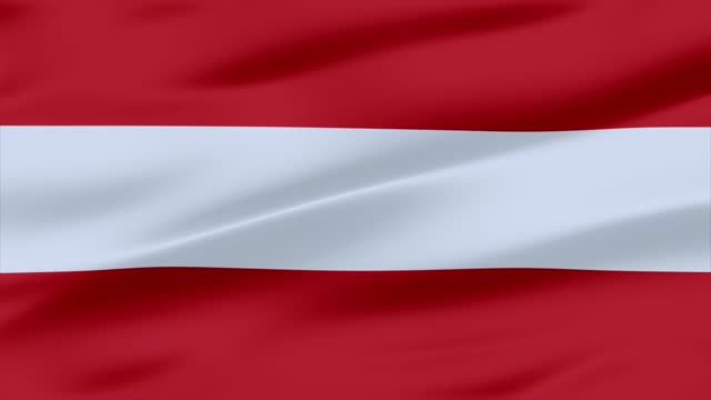 Austria Flag Waving Seamless - Slow Motion High Quality 4K