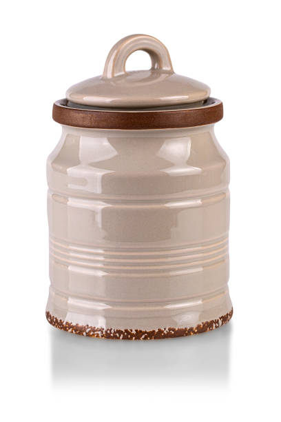 istock gray porcelain spice jar isolated on white background 1740506527