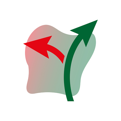 Two way arrow symbol. Vector illustration. EPS 10. Stock image.