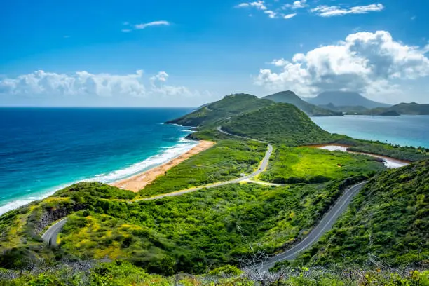 Photo of Saint Kitts Panorama With Nevis Island In The Background