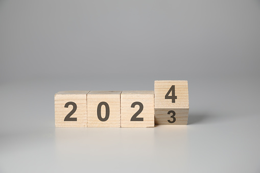 New year 2024 change cubes