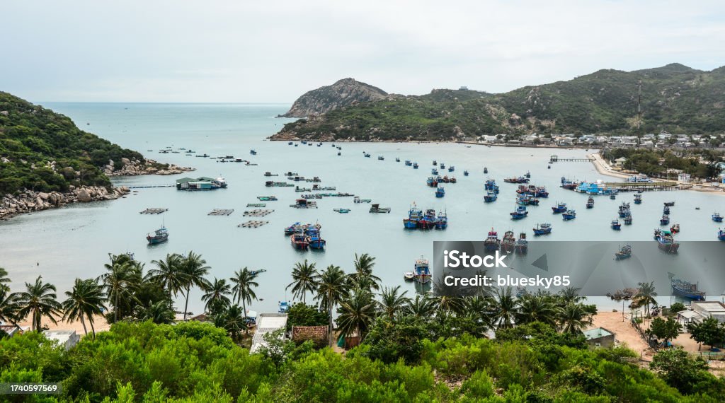 Seascape of Nha Trang, Vietnam Seascape of Nha Trang, Vietnam. Nha Trang is a coastal city on the South Central Coast of Vietnam. Asia Stock Photo