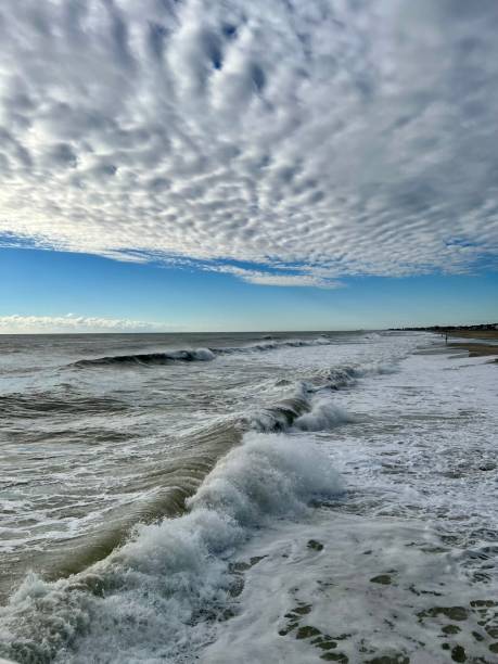 Ocean Grove Sunday Surf and Clouds