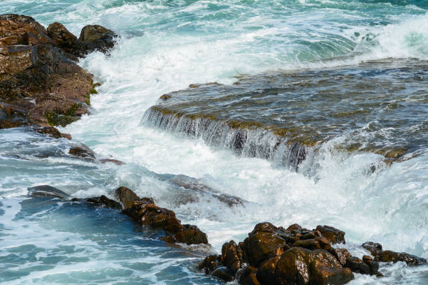 istock Huge wave on the blue sea 1740599289