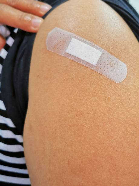 istock Vaccination, injection in the upper arm, flu vaccine 1740681156
