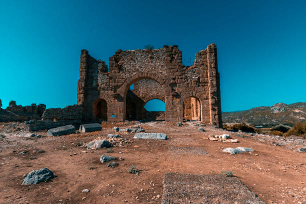 istock Aspendos amphitheater building ruins in Antalya, Turkey. 1740708670