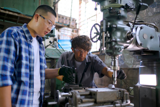 istock Student is going to visit metal factory. 1740719474