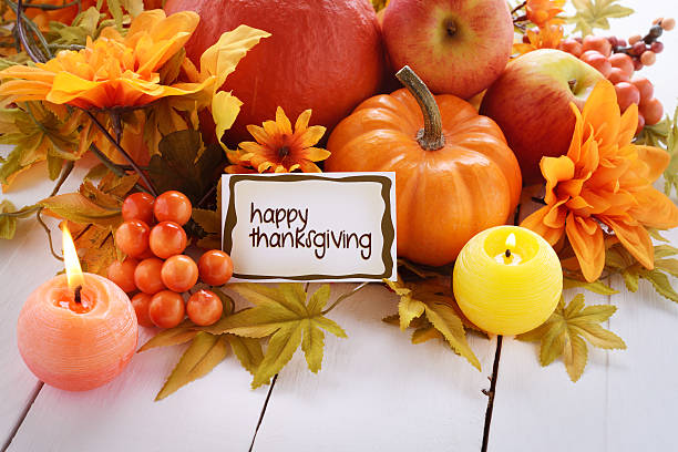 istock Autumn decoration on white with greeting card 174073348