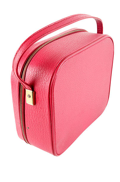 istock Vintage 1960s Red Vinyl Vanity Case Isolated On White 174073566
