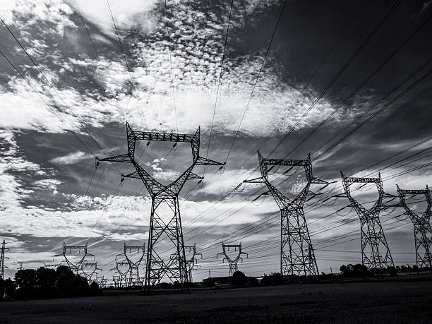 High Voltage Pylons in France. Little of grain added for the mood.View my lightbox:
