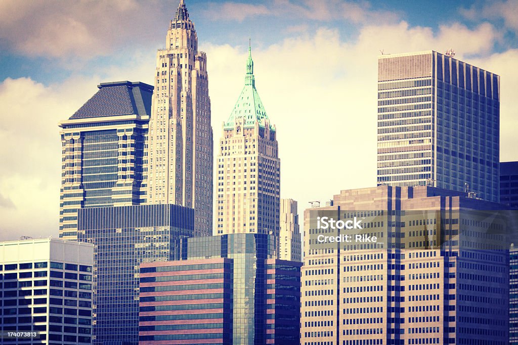 Grattacieli di New York City - Foto stock royalty-free di Architettura