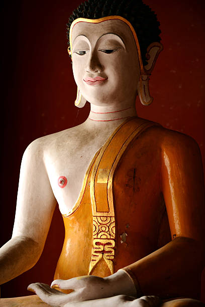 istock Buddha statue in temple at North of Thailand 174074857