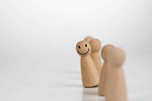 istock Leadership and unique ideas, Happy and enjoy standing out in the crowd and different creative inspiring positive teamwork and success, Hierarchy, One different on better, Power of Individuality. 1740763862
