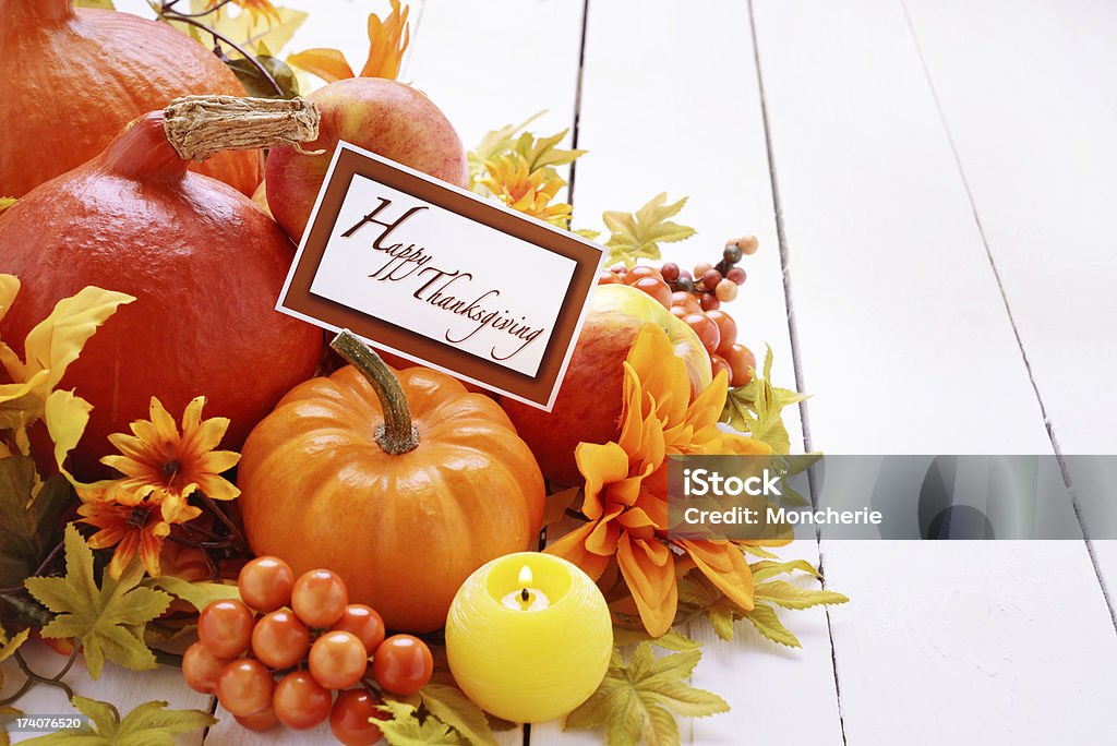 Autumn decoration on white with greeting card Autumn decoration on white with greeting cardThe card is designed by myself. Autumn Stock Photo