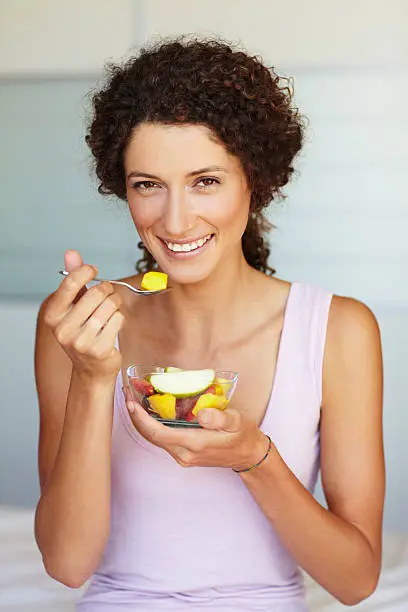 Photo of Happy with her healthy eating