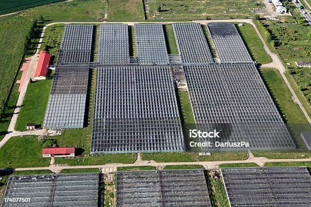 Foto de Foto Aérea De Glasshouse e mais fotos de stock de Acima - Acima, Agricultura, Crescimento