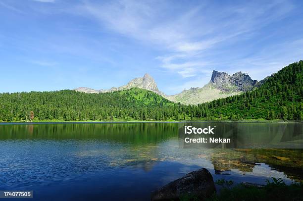 Lago De Montaña En Siberia Foto de stock y más banco de imágenes de Agua - Agua, Aire libre, Azul
