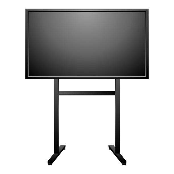 istock Simple illustration _ monitor,large monitor,large display,display stand 1740783019