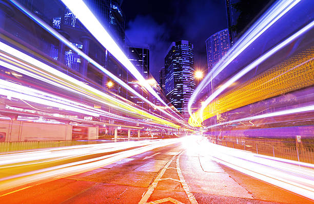 istock Traffic on street at night 174078345