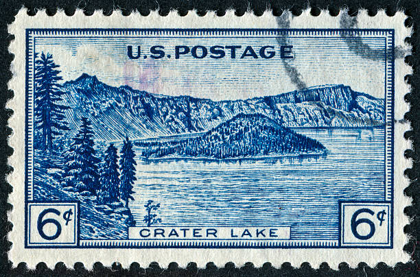 istock Crater Lake Stamp 174080508