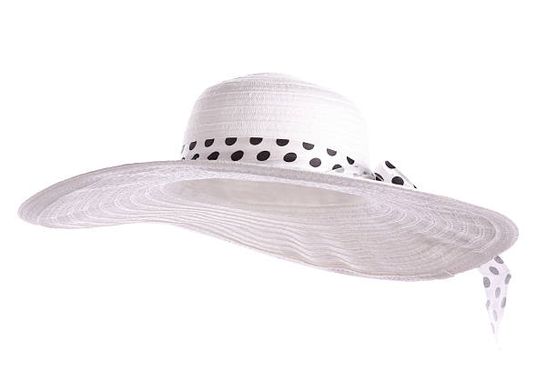 cappello bianco sole - cappello per il sole foto e immagini stock