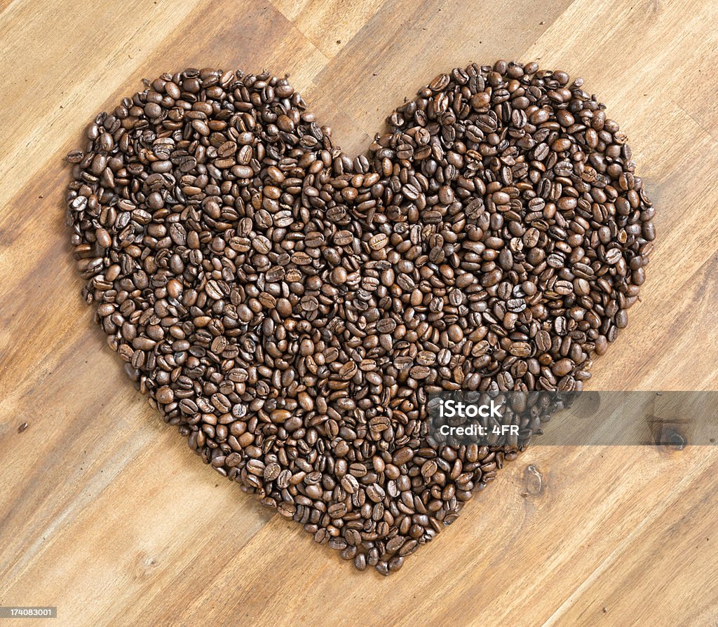 Grão de café coração (XXXL) - Royalty-free Abundância Foto de stock
