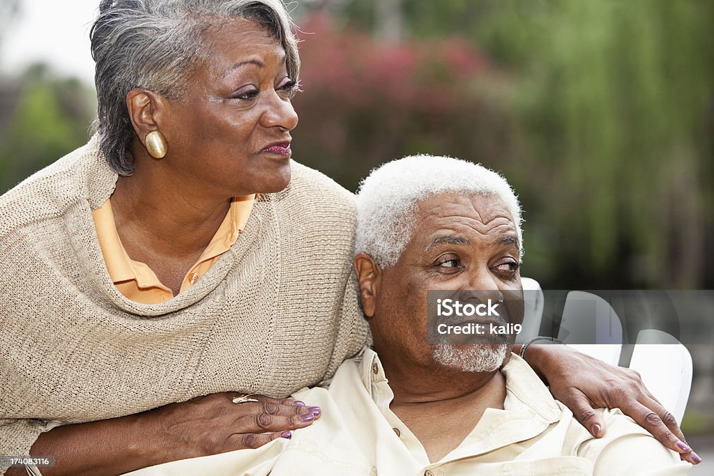 Starszy African American Para - Zbiór zdjęć royalty-free (Poważny)