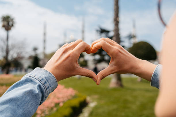 istock Making A Heart Shape Around A Blue Mosque In Istanbul 1740832860