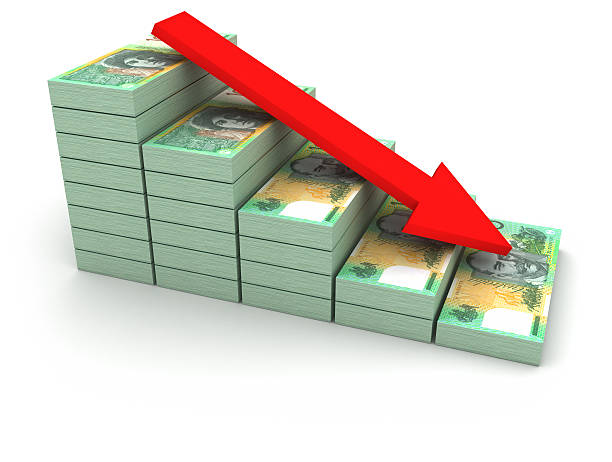 istock Decreasing value of Australian Dollar. 174083789