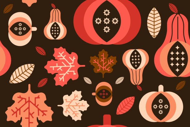 illustrations, cliparts, dessins animés et icônes de conception de bannière d’affiche web motif d’automne - invitation elegance dinner backgrounds