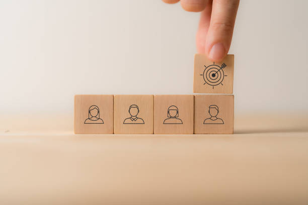 istock Target customer, buyer persona, customer behavior, personalization marketing, customer centric, recruitment, human resource management, personal development concept. Marketing plan and strategy. 1740858315