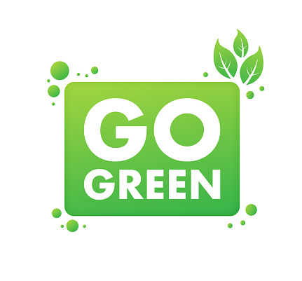 Go Green icon. Eco-friendly sign. Embrace Environmental Sustainability. Vector illustration