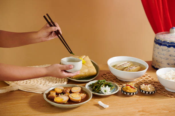 istock Person Eating Vietnamese Dishes 1740896328