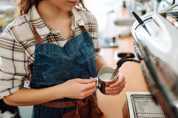 istock An experienced female bartender prepares a hot drink. 1740905317